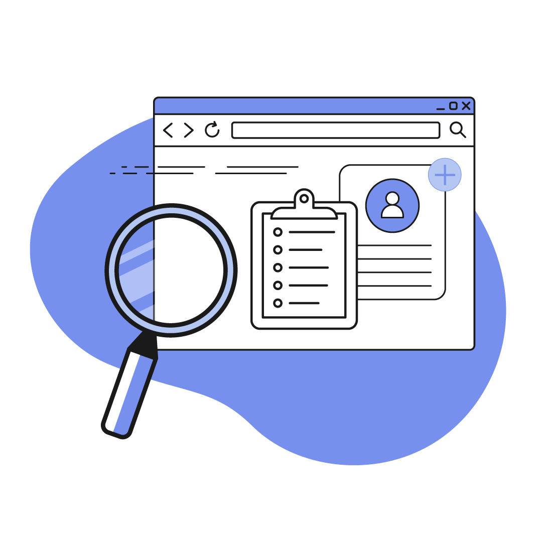 Ilustración de búsqueda de datos